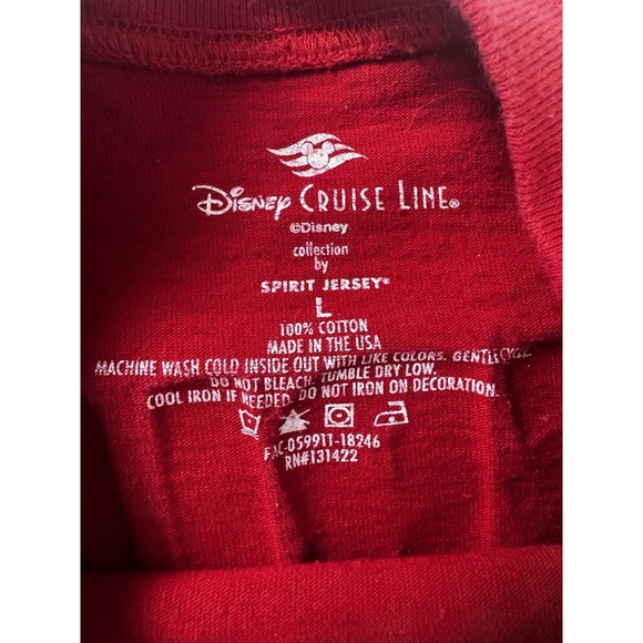 Disney Cruise Line Spirit Jersey Holiday Ship Fair Isle Christmas Read Adult L - Picture 12 of 14